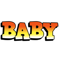 Baby sunset logo