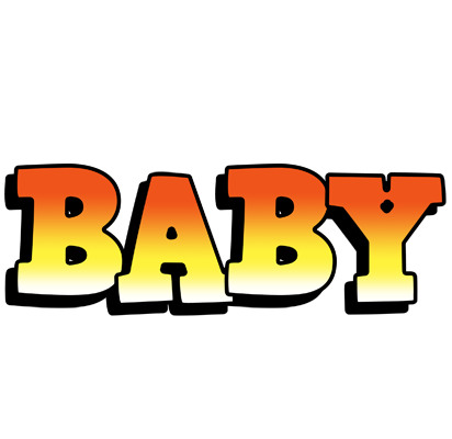 Baby sunset logo