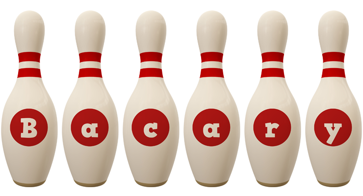Bacary bowling-pin logo