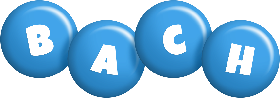 Bach candy-blue logo