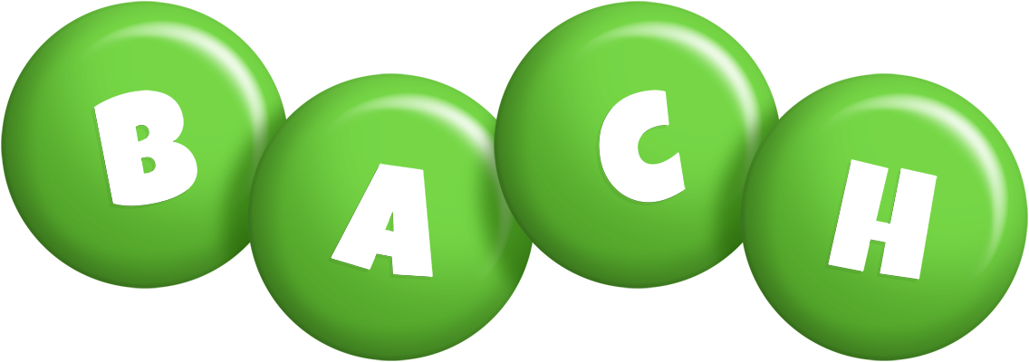 Bach candy-green logo