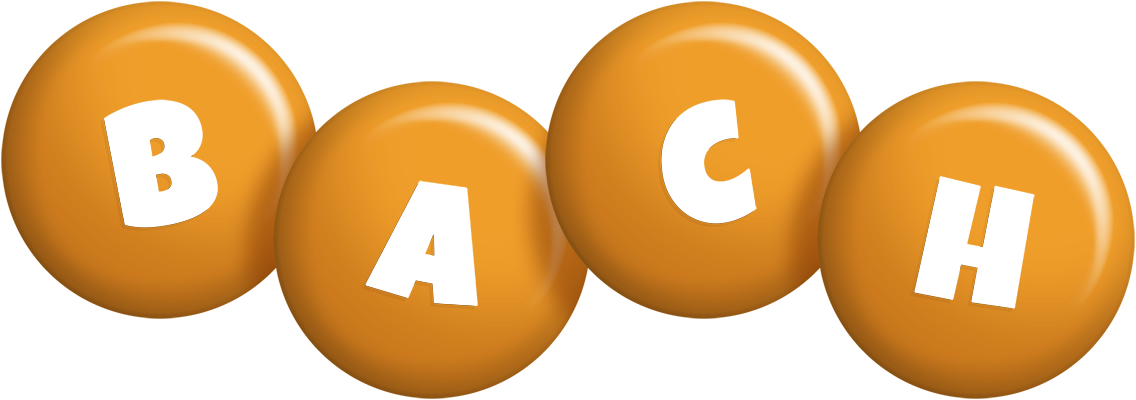 Bach candy-orange logo