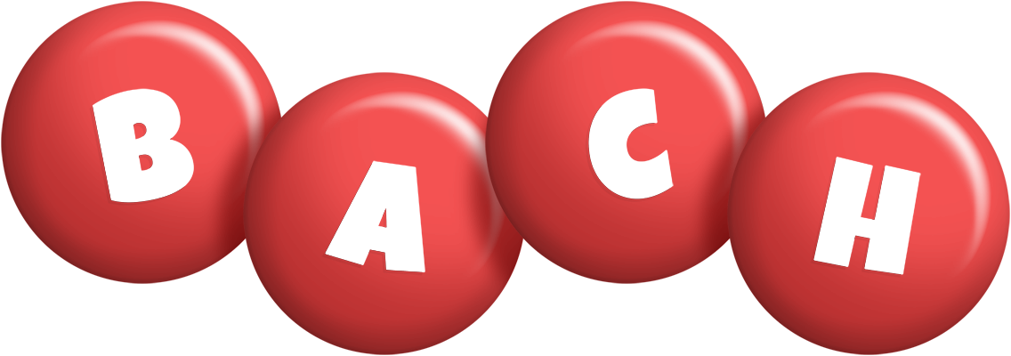 Bach candy-red logo