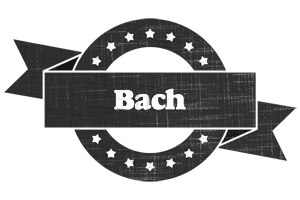 Bach grunge logo