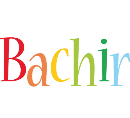 Bachir birthday logo