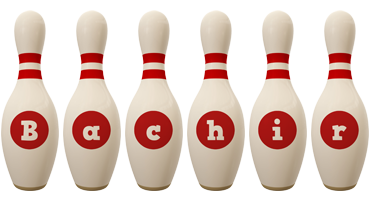 Bachir bowling-pin logo