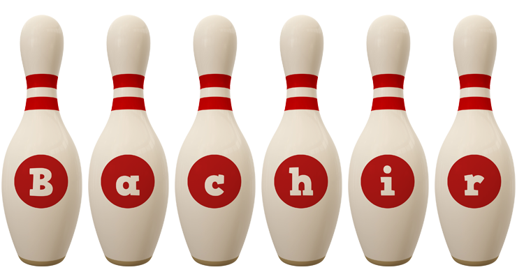 Bachir bowling-pin logo