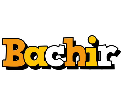 Bachir cartoon logo