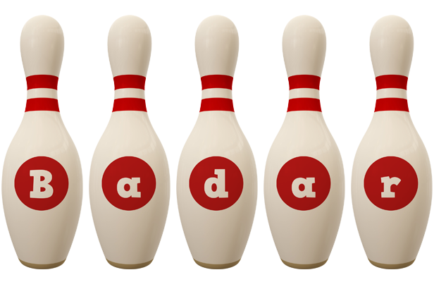 Badar bowling-pin logo