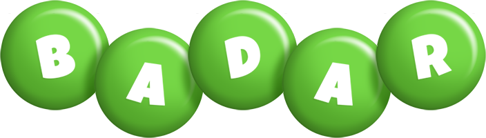 Badar candy-green logo