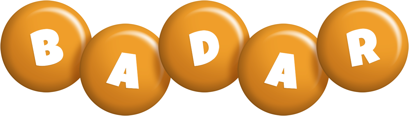Badar candy-orange logo