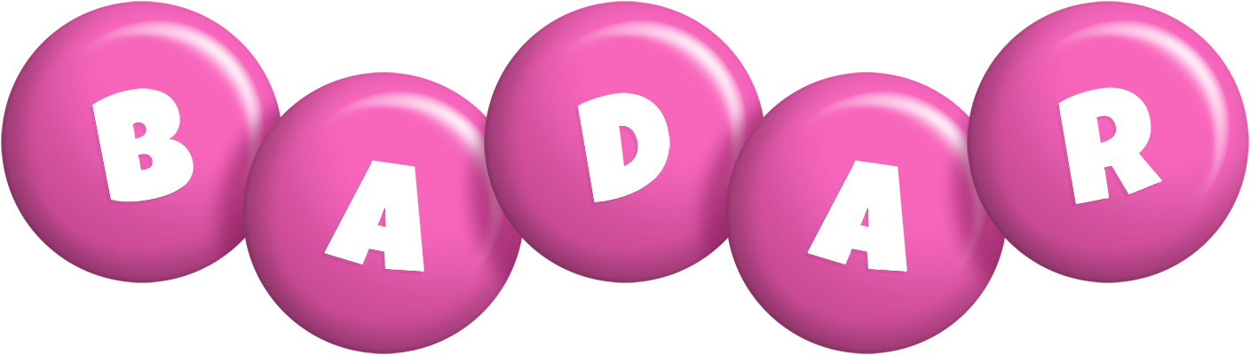 Badar candy-pink logo