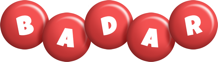 Badar candy-red logo