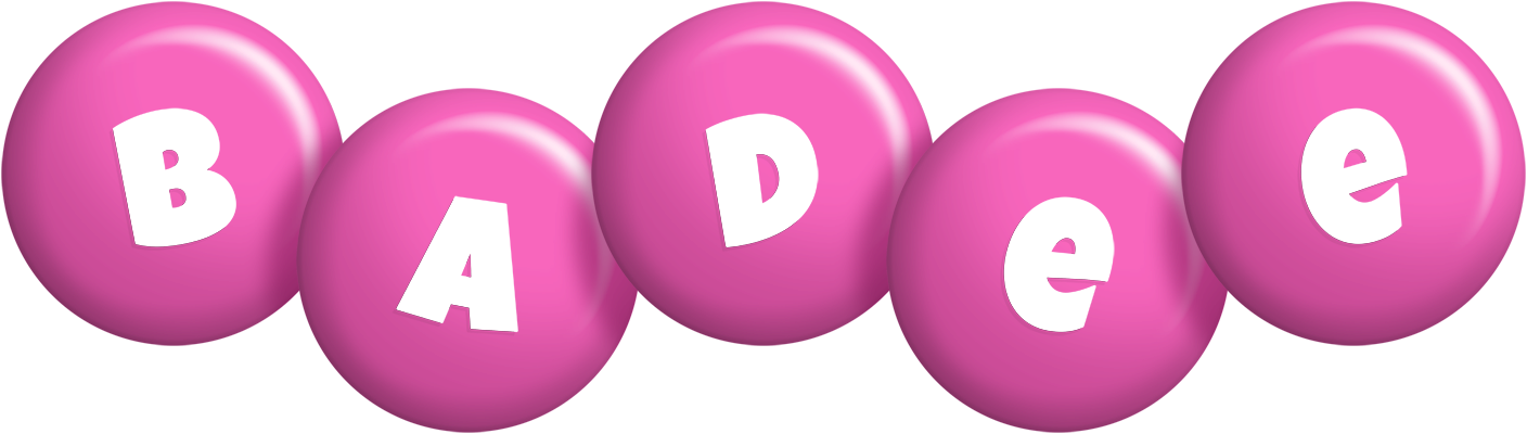 Badee candy-pink logo