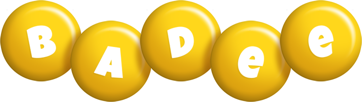 Badee candy-yellow logo