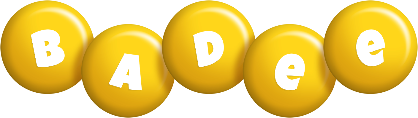 Badee candy-yellow logo