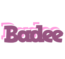 Badee relaxing logo