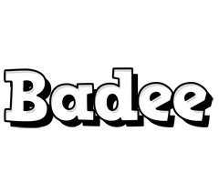 Badee snowing logo