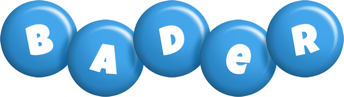 Bader candy-blue logo