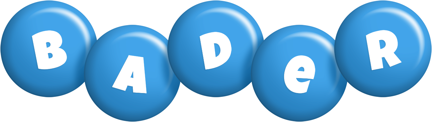 Bader candy-blue logo
