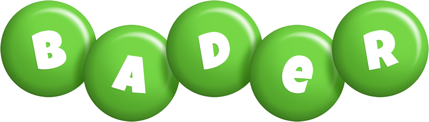 Bader candy-green logo