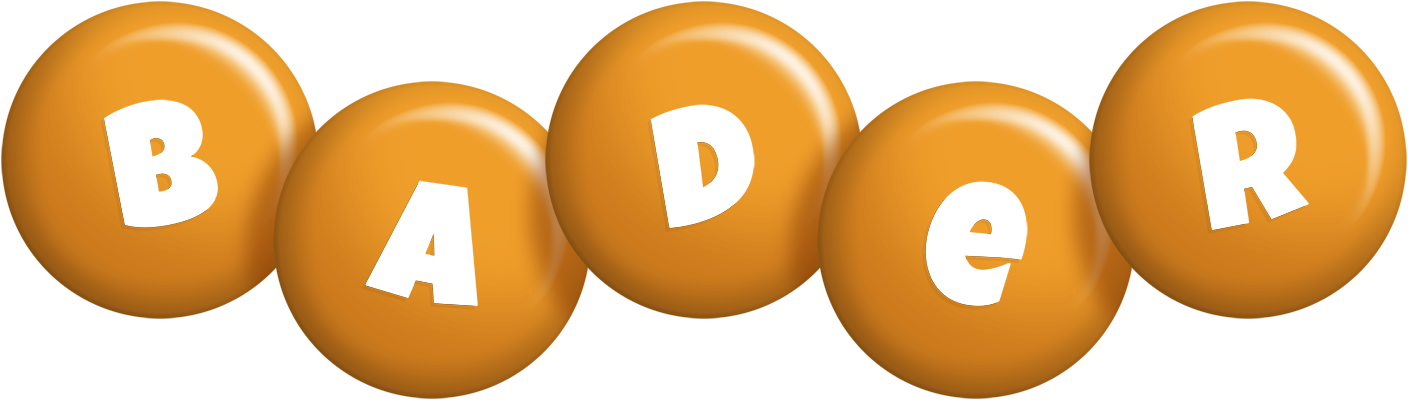 Bader candy-orange logo