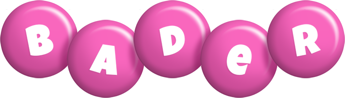 Bader candy-pink logo