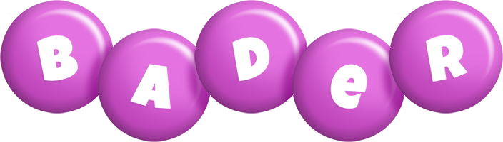 Bader candy-purple logo