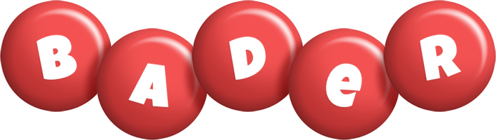 Bader candy-red logo