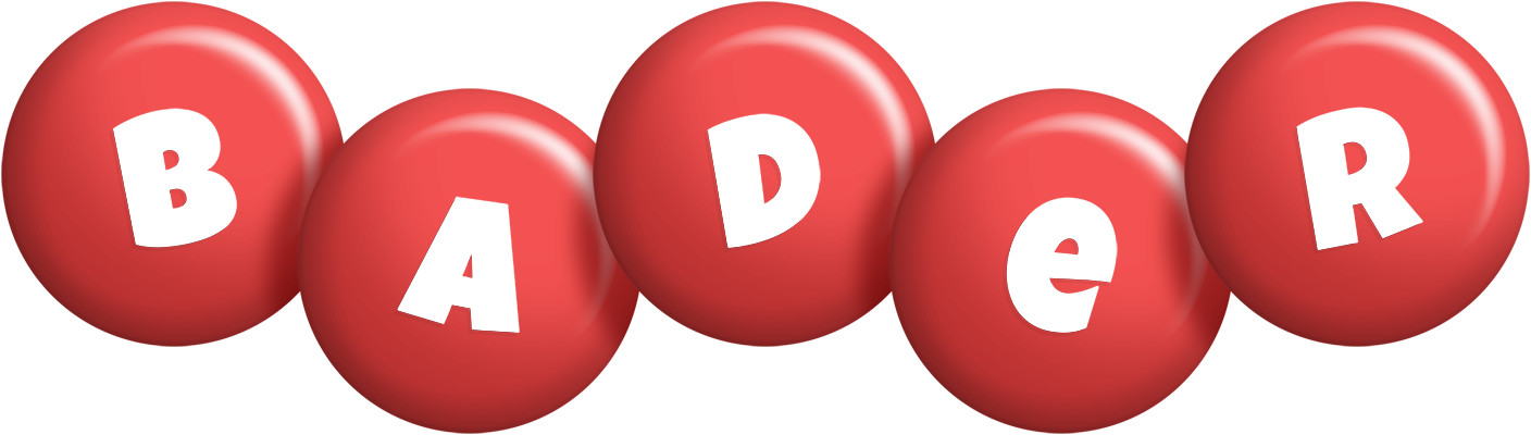 Bader candy-red logo