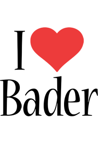 Bader i-love logo
