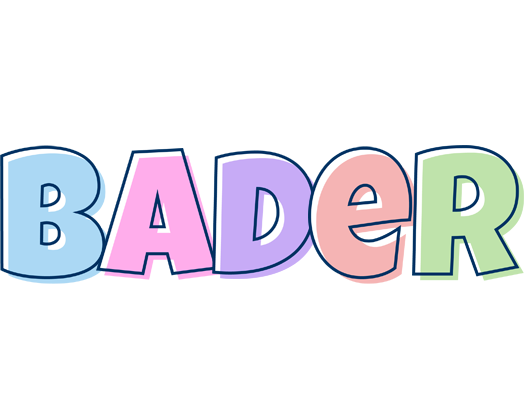 Bader pastel logo