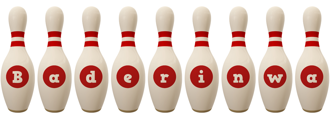 Baderinwa bowling-pin logo
