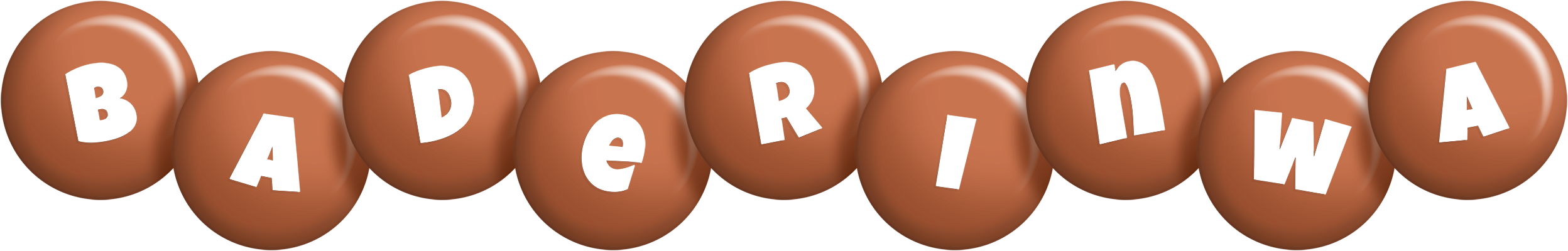 Baderinwa candy-brown logo