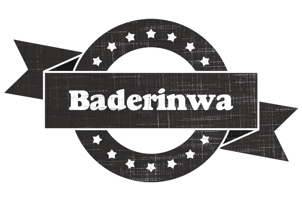 Baderinwa grunge logo