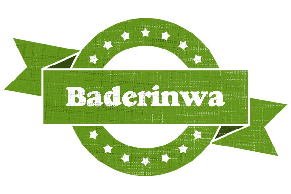 Baderinwa natural logo