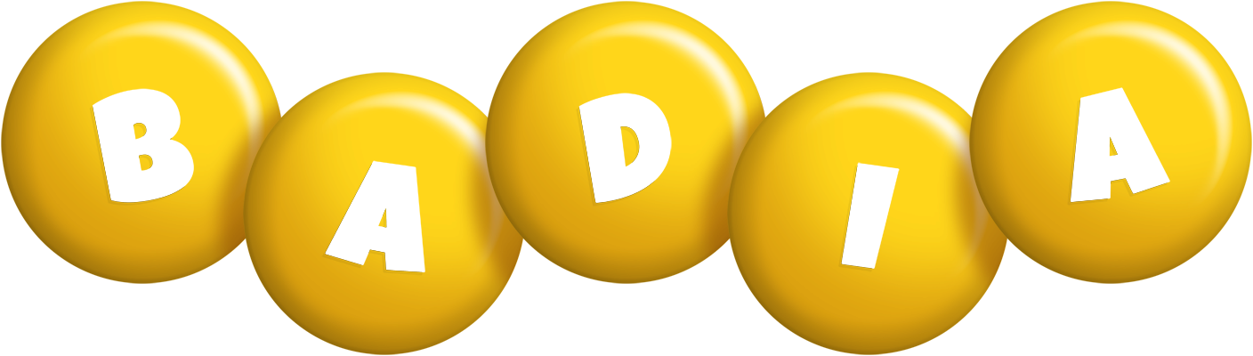 Badia candy-yellow logo