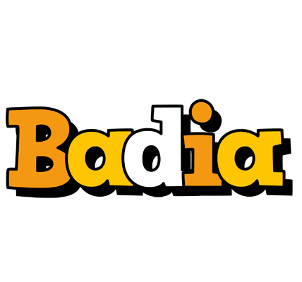 Badia cartoon logo