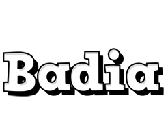 Badia snowing logo