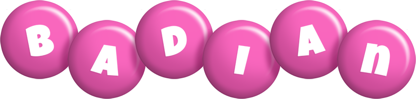 Badian candy-pink logo