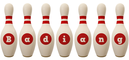 Badiang bowling-pin logo