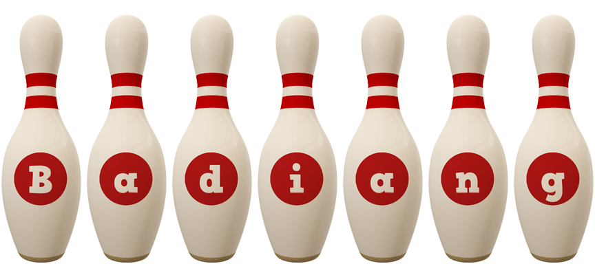 Badiang bowling-pin logo