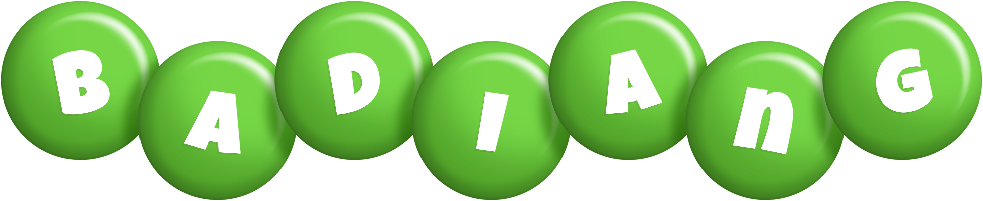 Badiang candy-green logo