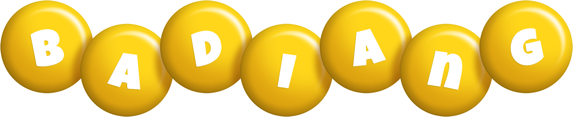 Badiang candy-yellow logo