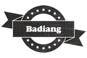 Badiang grunge logo