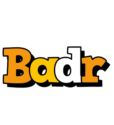Badr cartoon logo