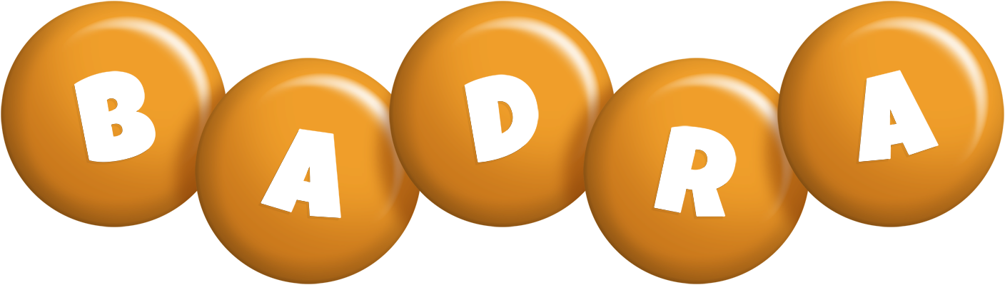 Badra candy-orange logo