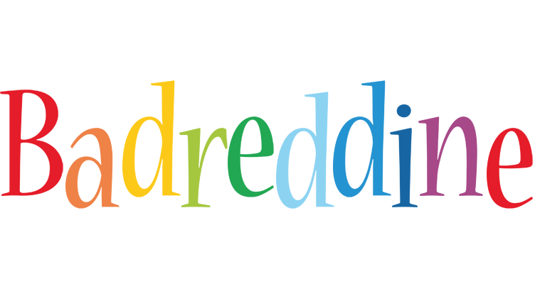 Badreddine birthday logo