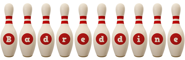 Badreddine bowling-pin logo