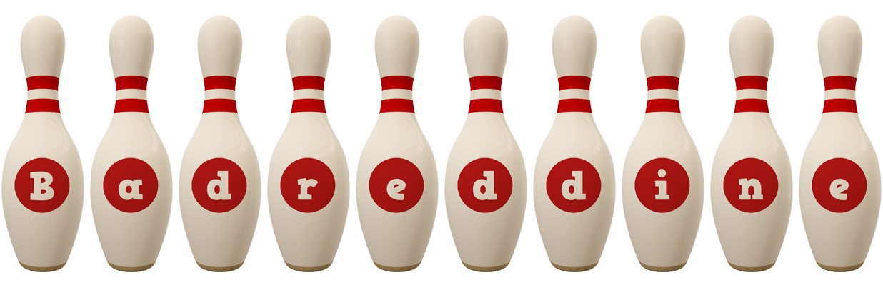Badreddine bowling-pin logo